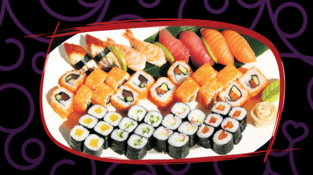 Große Sushi Platte